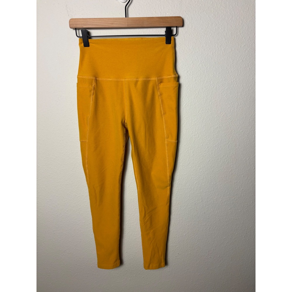 Beyond Yoga Spacedye High Waisted Pocket Leggings Mustard Yellow 24" Inseam